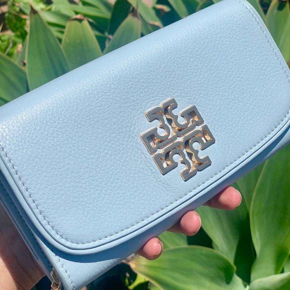 Tory Burch Britten Dup Leather Envelope Wallet - Picture 4 of 8